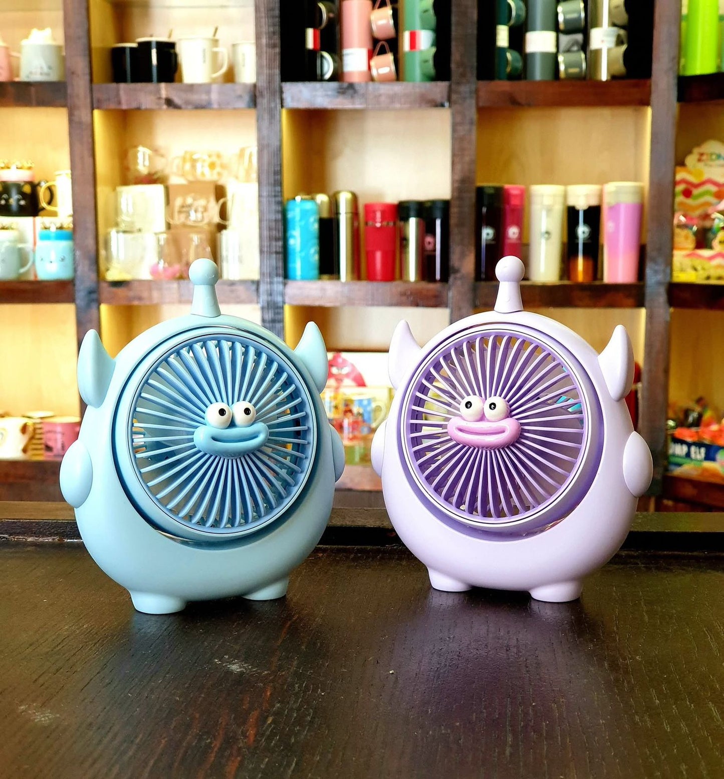 Mini Desk Fan – Cute Monster Mini Fan (Model FQ1550)