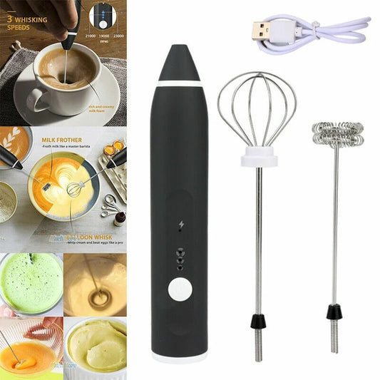 Coffee Beater USB Rechargeable Handheld Coffee Blender Milk Shaker Mixer Foamer Food Blender