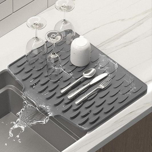 Silicone Dish Drying Mat Heat Resistant Kitchen Drying Mat
