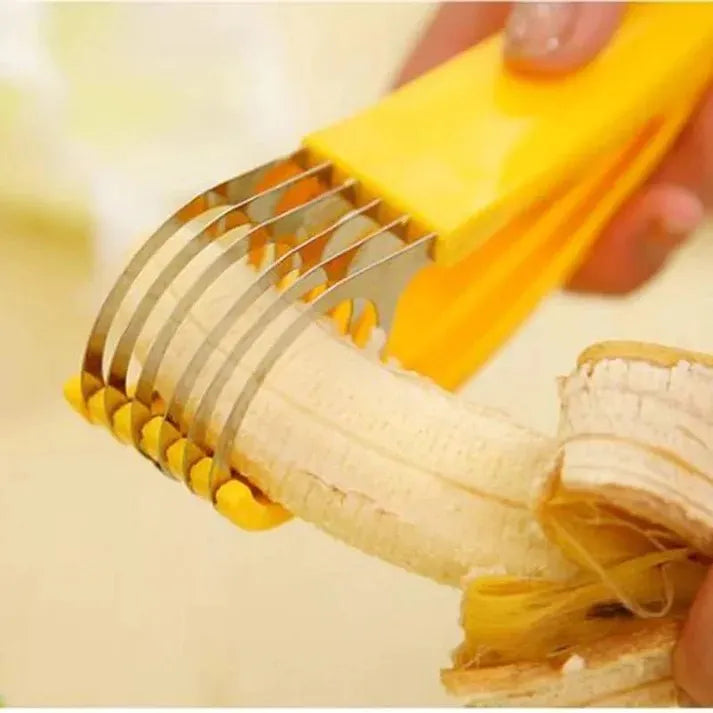 Banana Slicer Fruit Vegetable Cucumber Knife Sausage Slicer