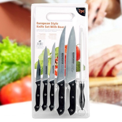 7 Piece Stainless Steel Knife Set