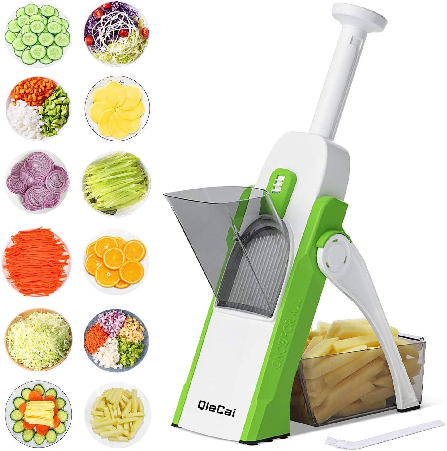 4-in-1 Adjustable Vegetable Cutter & Chopper – Multi-Function Kitchen Shredder & Grater