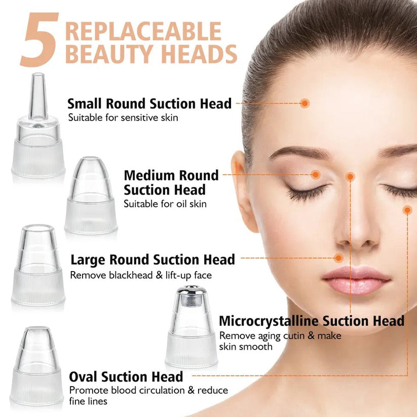 5 in 1 Electric Blackhead Acne Removal Vacuum Suction