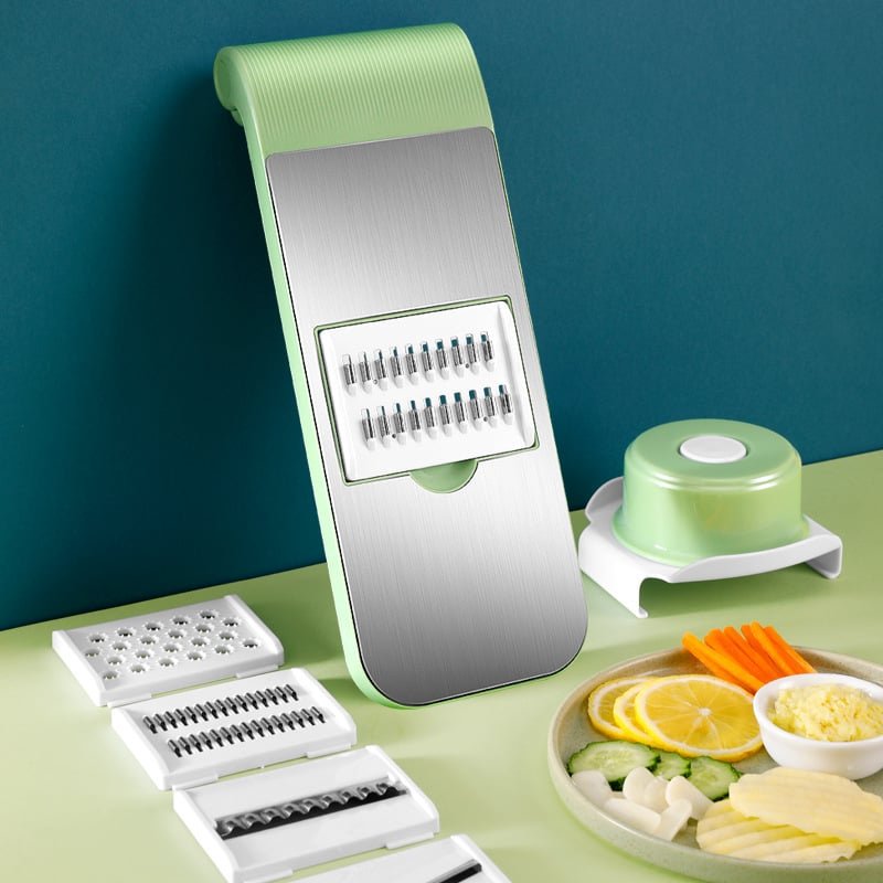 5-in-1 Adjustable Mandoline Vegetable Slicer & Grater – Multi-Functional for Fruits & Vegetables