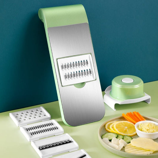 5-in-1 Adjustable Mandoline Vegetable Slicer & Grater – Multi-Functional for Fruits & Vegetables