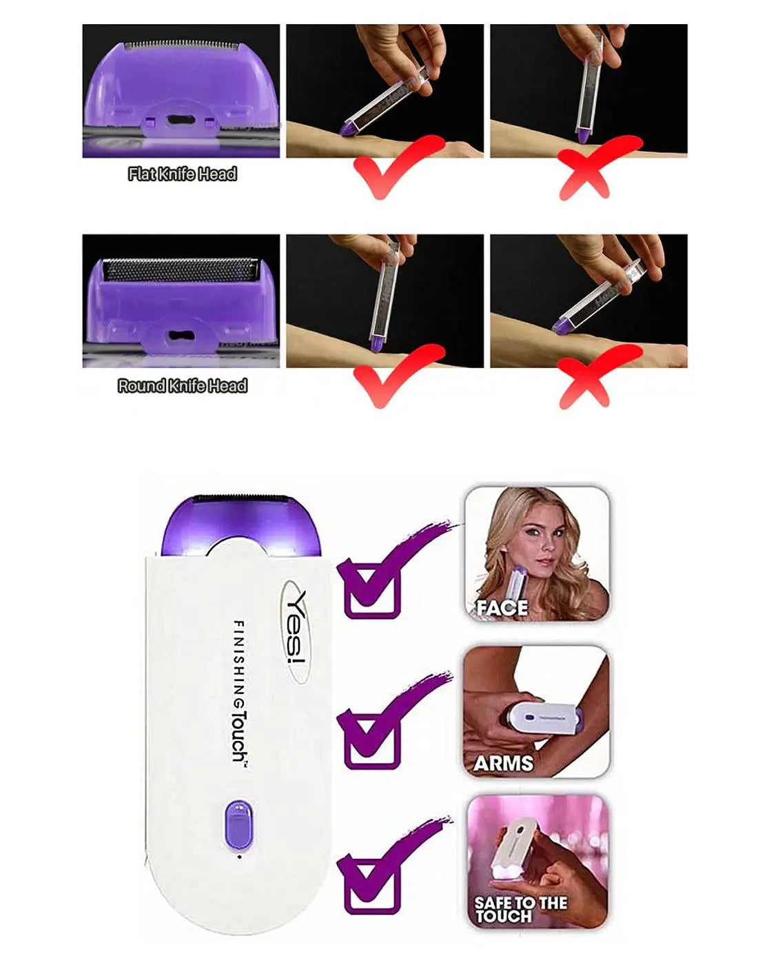 Rechargeable Yes! Finishing Touch Hair Removal Machine ( full body )
