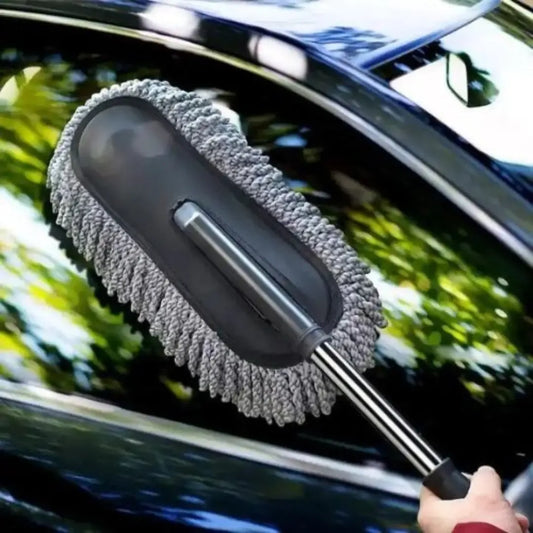 Heavy Duty Microfiber Car Dust Brush – Extendable Handle | Scratch Free