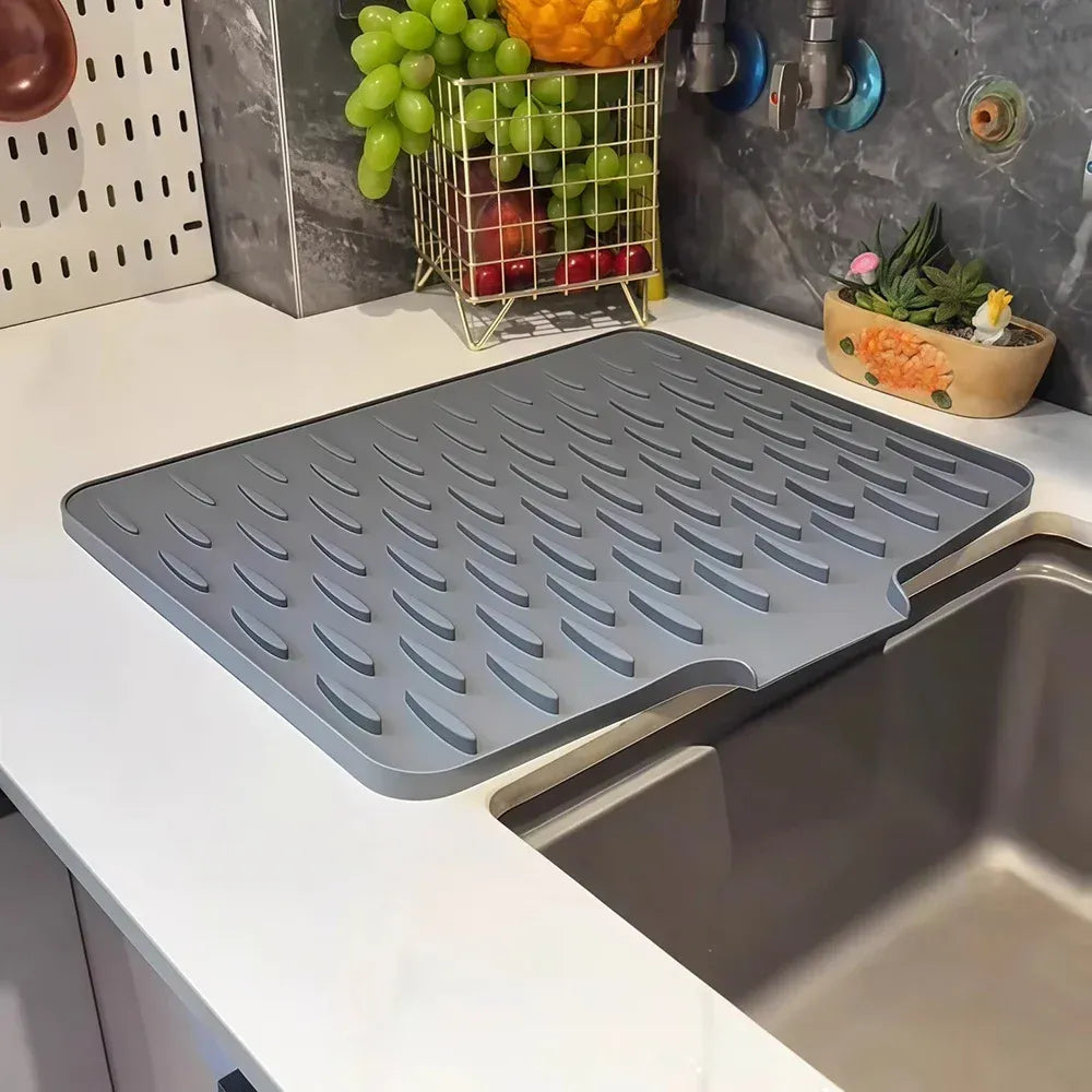 Silicone Dish Drying Mat Heat Resistant Kitchen Drying Mat
