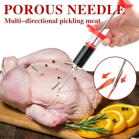 Meat Injection Stainless Steel Syringe with Needle
