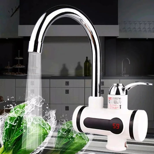 Instant Temperature Display Hot Water Heater Electric Faucet