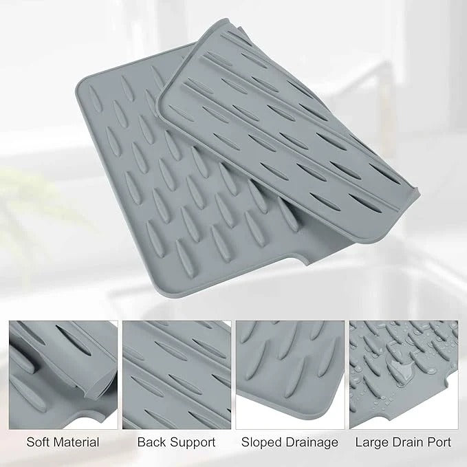 Silicone Dish Drying Mat Heat Resistant Kitchen Drying Mat