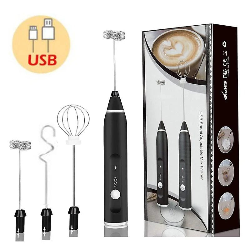 Coffee Beater USB Rechargeable Handheld Coffee Blender Milk Shaker Mixer Foamer Food Blender