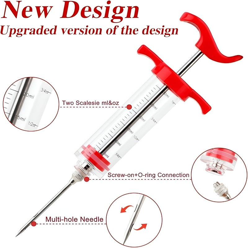 Meat Injection Stainless Steel Syringe with Needle