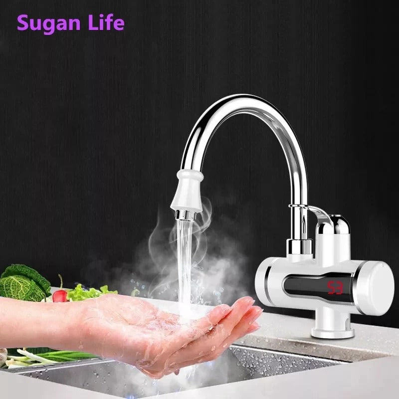Instant Temperature Display Hot Water Heater Electric Faucet