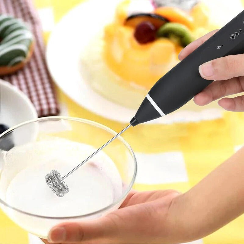 Coffee Beater USB Rechargeable Handheld Coffee Blender Milk Shaker Mixer Foamer Food Blender