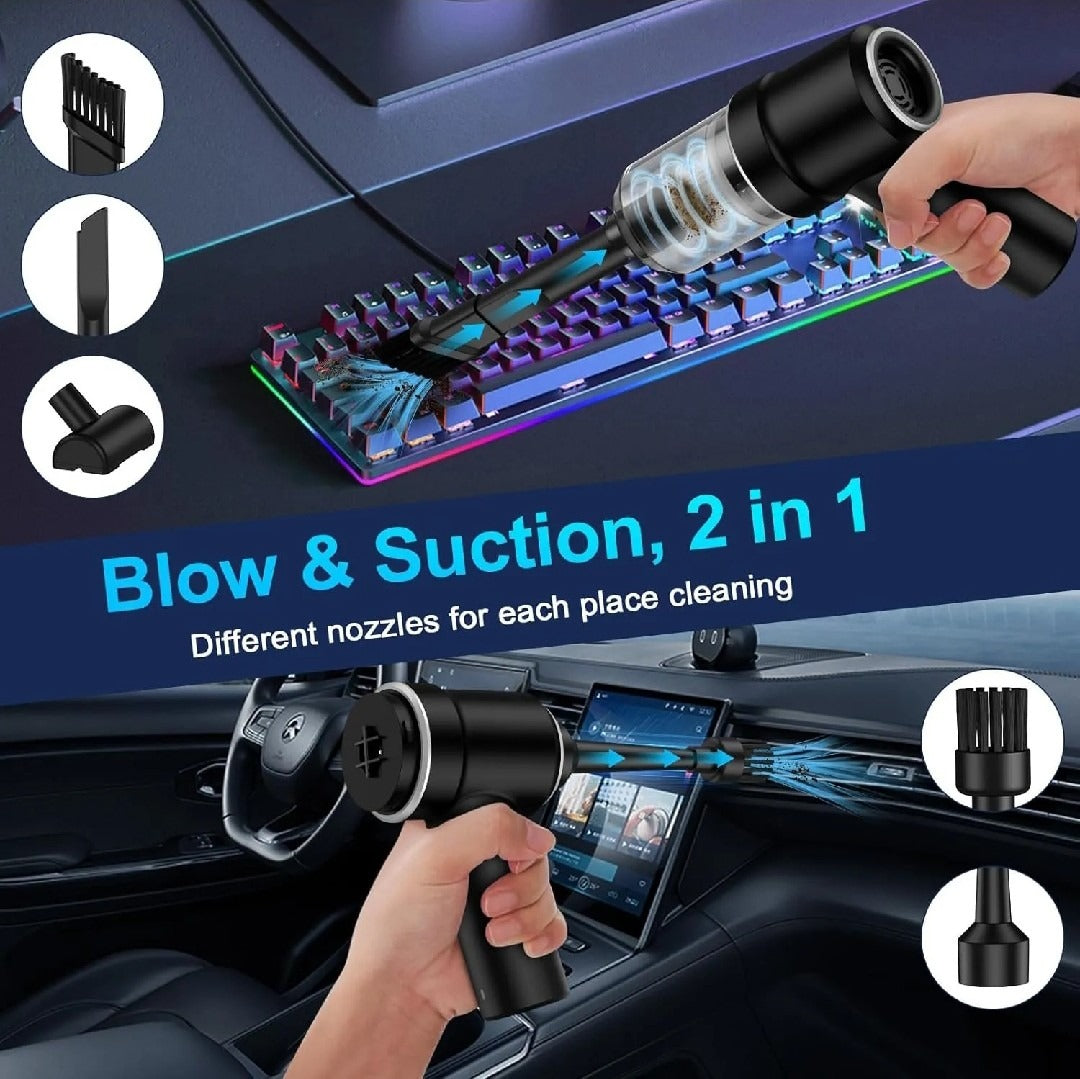 3 In 1 Portable Vacuum Cleaner - Wireless Handheld Vacuum Cleaner