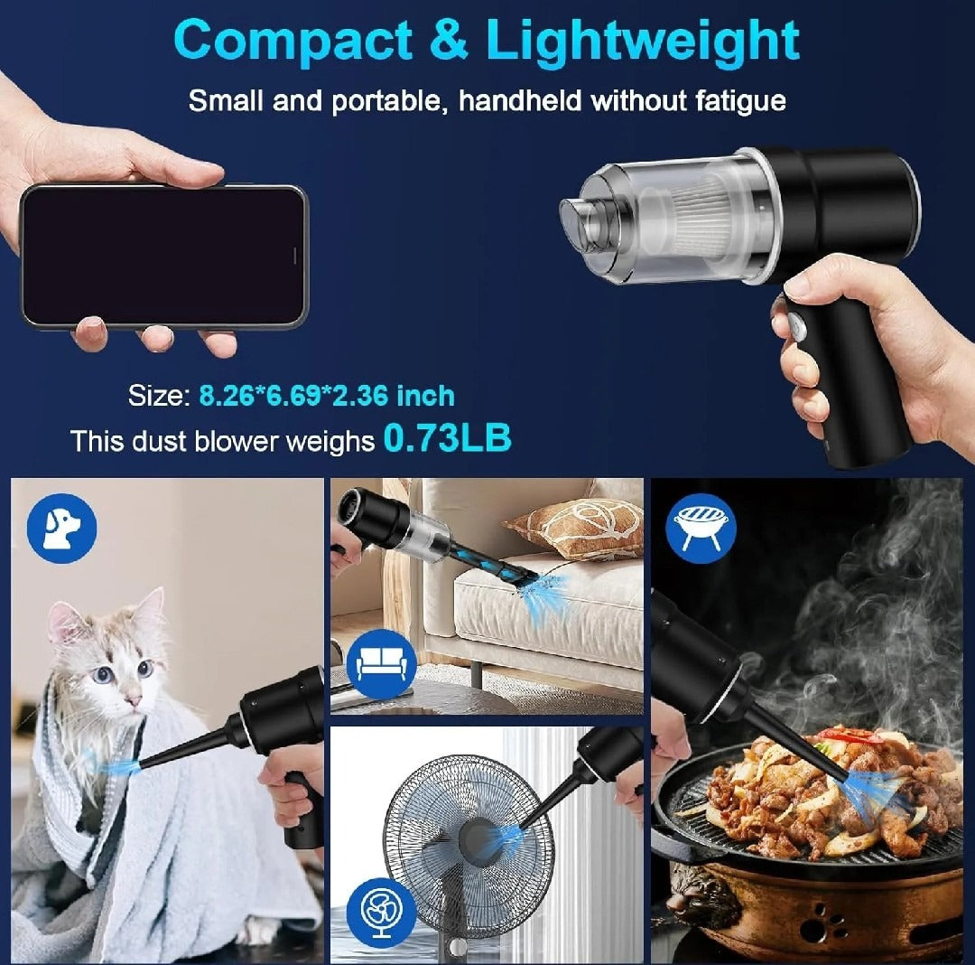 3 In 1 Portable Vacuum Cleaner - Wireless Handheld Vacuum Cleaner