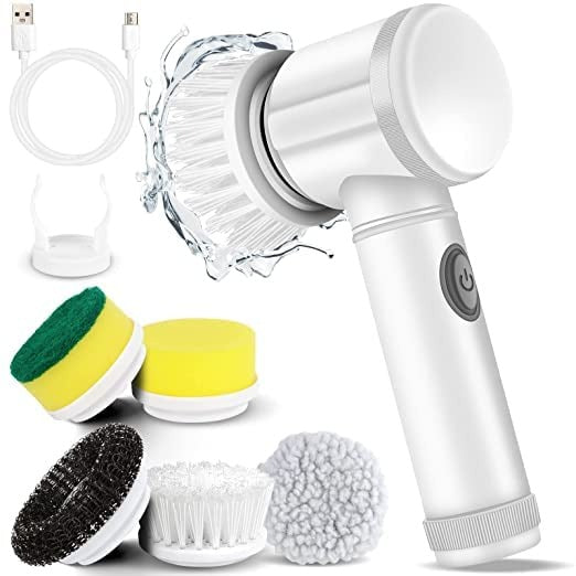 5 in1 Rechargeable Magic Brush Electric Multi-Functional Household Cleaning Brush