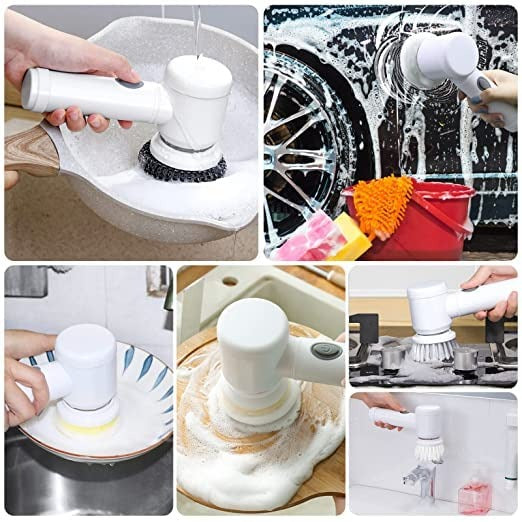 5 in1 Rechargeable Magic Brush Electric Multi-Functional Household Cleaning Brush