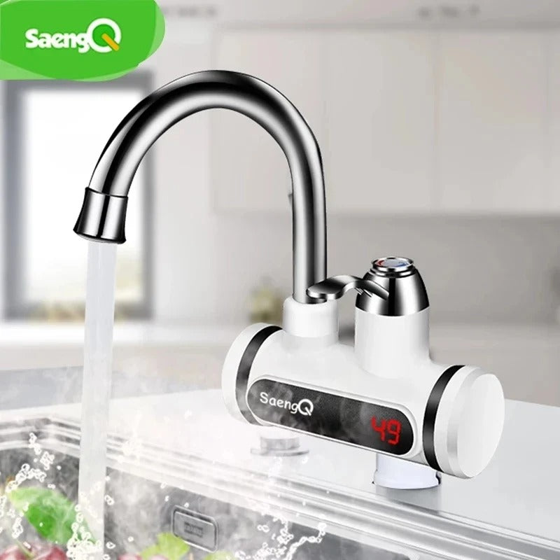 Instant Temperature Display Hot Water Heater Electric Faucet