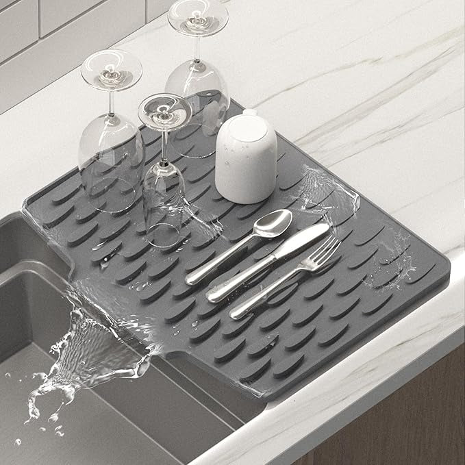 Silicone Dish Drying Mat Heat Resistant Kitchen Drying Mat