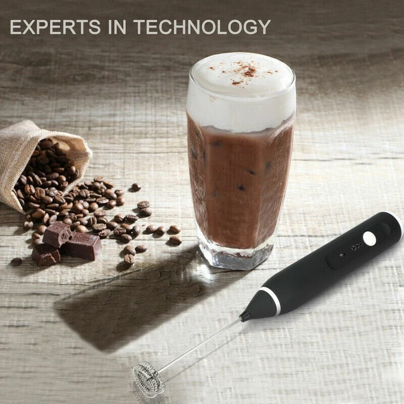Coffee Beater USB Rechargeable Handheld Coffee Blender Milk Shaker Mixer Foamer Food Blender