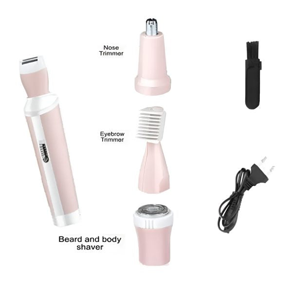 Kemei 4 In 1 Rechargeable Hair Remover Shaver For Women