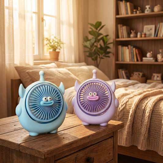 Mini Desk Fan – Cute Monster Mini Fan (Model FQ1550)