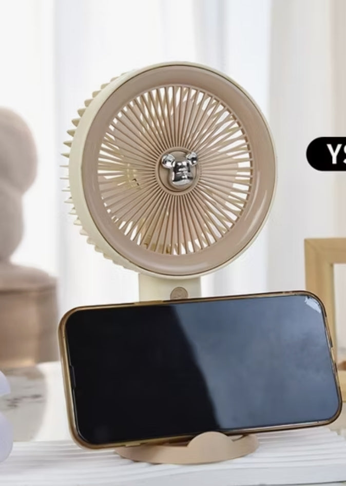 Mini Portable Hand Fans With Phone Holder